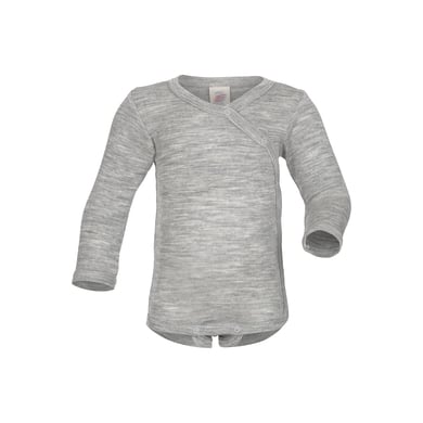 Engel wrap bodysuit lys gråmelert Engel wrap bodysuit lys gråmelert