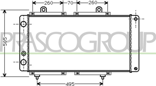 Radiator, motorkjøling PRASCO FT917R002