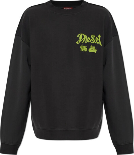 Diesel Herre Gensere & Hettegensere Svart 2XL,