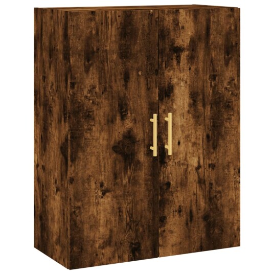 vidaXL Highboard røkt eik 69,5x34x180 cm konstruert tre 8720845475642
