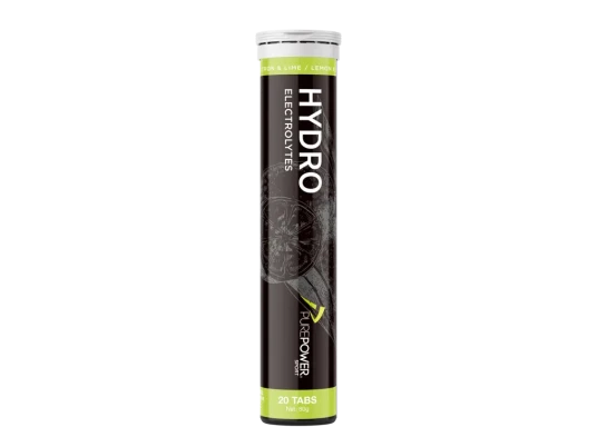 PurePower Hydro brusetabletter med elektrolytter sitron&lime 20 x 4 g PurePower Hydro brusetabletter med elektrolytter sitron&lime 20 x 4 g