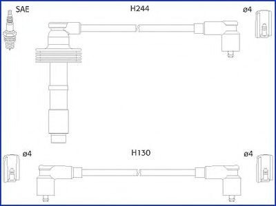 Tennplugg kabelsett HITACHI 134549
