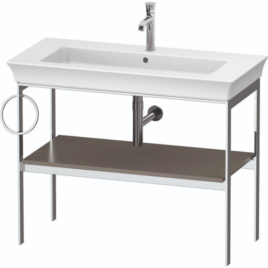 Duravit White Tulip Metallkonsoll 98,4x45x76 cm Stengrå Matt/Krom