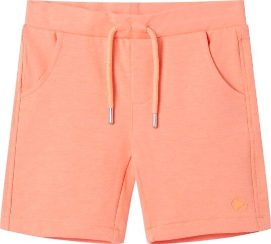 Barneshorts med snor neonoransje 140
