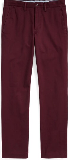 Polo Ralph Lauren Bedford Stretch Straight Fit Chino Pant   Burgundy   30 x 32
