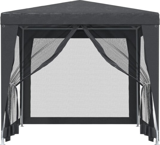 vidaXL Festtelt med 4 sidevegger av netting antrasitt 2,5x2,5 m HDPE vidaXL Festtelt med 4 sidevegger av netting antrasitt 2,5x2,5 m HDPE