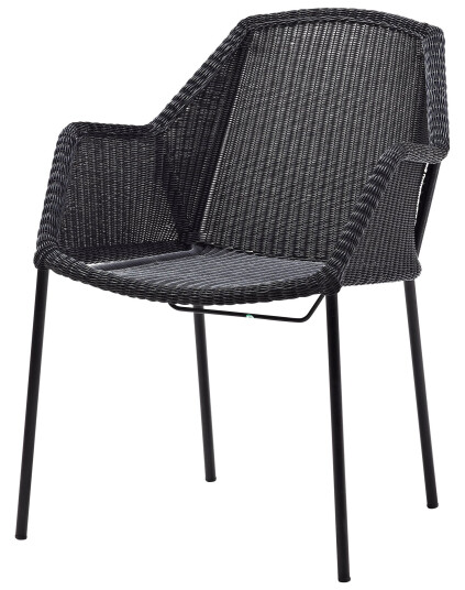 Cane-line Breeze stablestol Svart Svart Cane-line Breeze stablestol Svart Svart