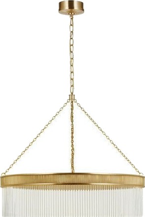 Menil Large Chandelier Soft Brass
