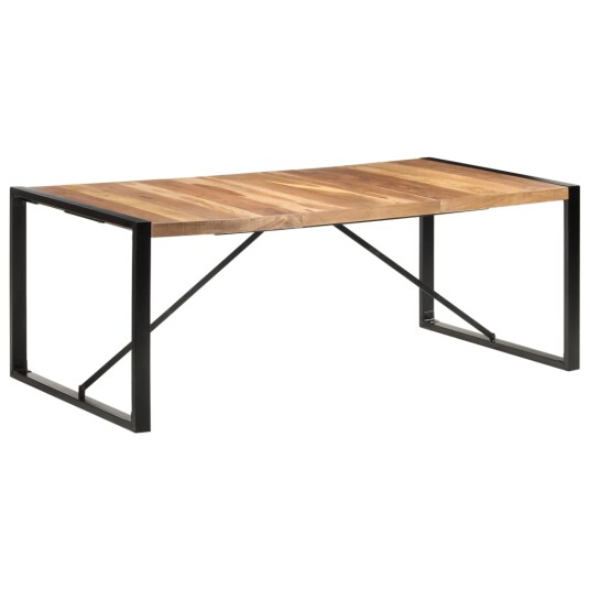 Spisebord 200x100x75 cm heltre med indisk rosentre finish 8720286104392