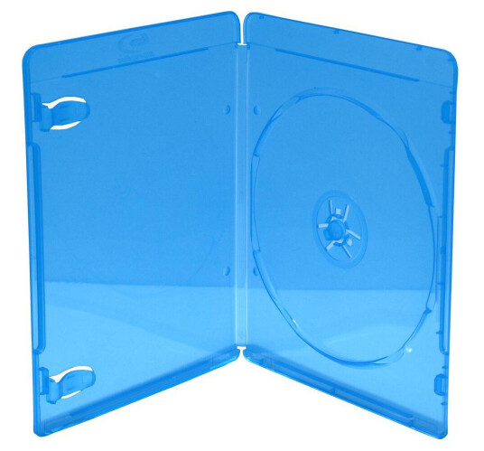 MediaRange BOX39-50 Blu-ray 1 disker Blå Gjennomsiktig Plastikk 120 mm Støvresistent Ripebestandig