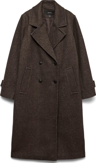 Vero Moda Vmeva Long Coat Noos Brown S