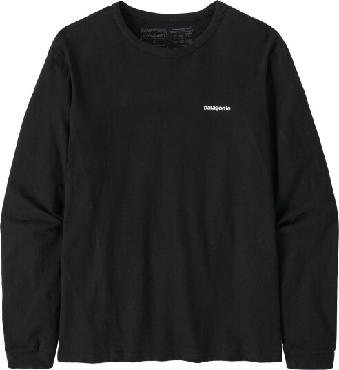 Patagonia Women's Long Sleeved P 6 Logo Responsibili Tee Black XL
