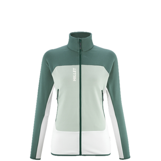 Millet Fusion Grid Jkt W Foggy Dew/Bottle L