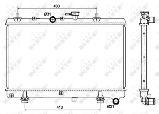 Radiator NRF 53121 Radiator NRF 53121