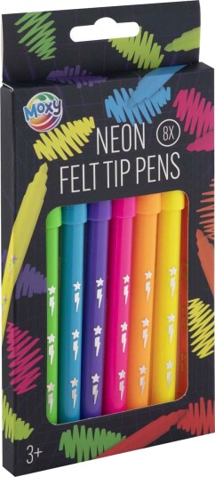 Moxy 150141 Neon Tusjer 8 Farger Moxy 150141 Neon Tusjer 8 Farger