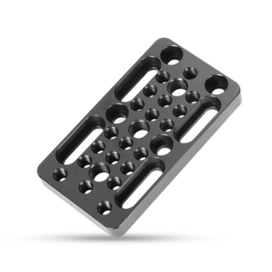 SmallRig 1598 Cheese Plate 5x9 cm Koblingsplate med mange festepunkter SmallRig 1598 Cheese Plate 5x9 cm Koblingsplate med mange festepunkter
