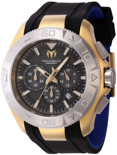 Technomarine Herreklokke TM 622005 Uf6 Sort/Gummi Ø48 mm Technomarine Herreklokke TM 622005 Uf6 Sort/Gummi Ø48 mm