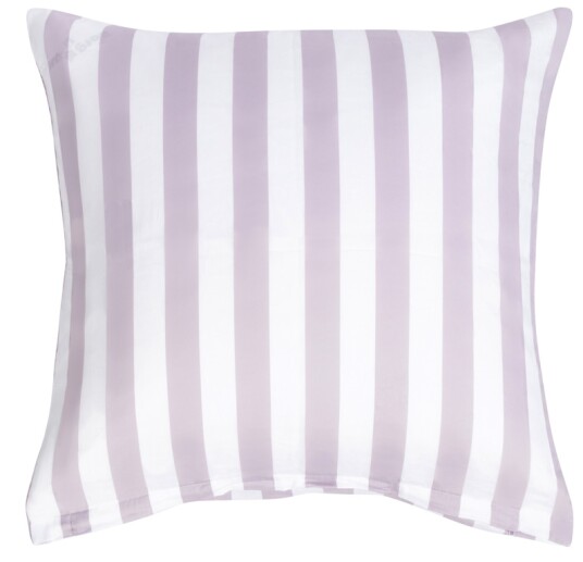 Borg Living Putetrekk - 100% Bomullssateng - Nordic Stripe lys lilla - Stripete Putetrekk - 60x63 cm