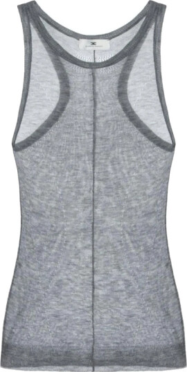 Elisabetta Franchi Dame Topper Grå XL,