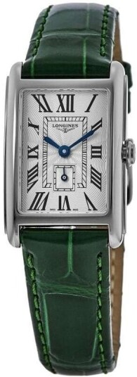 Longines Dameklokke L5.255.4.71.a Dolcevita Sølvfarget/Lær