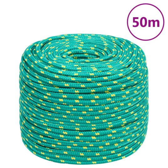  Båttau grønn 10 mm 50 m polypropylen