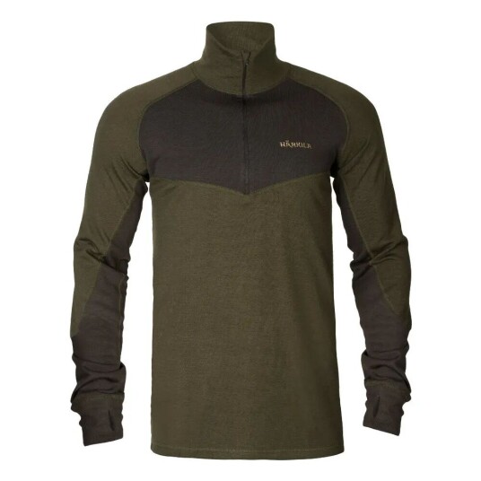 Härkila Base Warm zip neck ullpolo (M) herre - Str. M