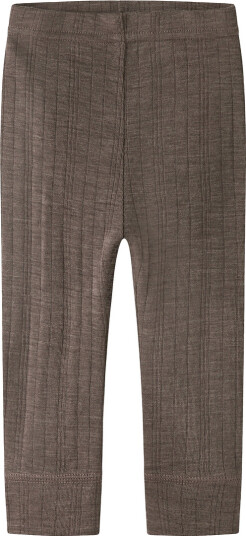 Name It NBMWang Wool Needle Longjohn Solid Noos   Brown   74