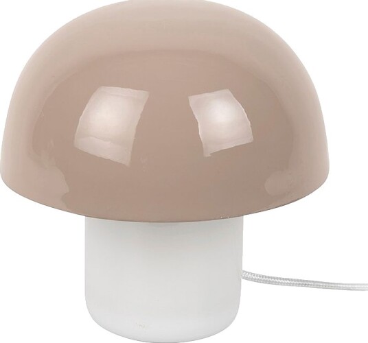 Leitmotiv Bordlampe Nuevo Mini Mushroom Grå Bordlamper