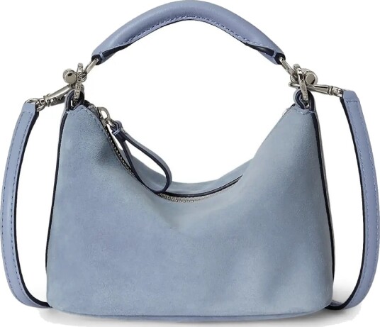 Lauren Ralph Lauren Suede Mini Blaike Shoulder Bag Blue ONE SIZE Lauren Ralph Lauren Suede Mini Blaike Shoulder Bag Blue ONE SIZE