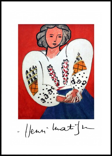 Henri Matisse La Camicetta Romena 1940 Plakat / 30x40