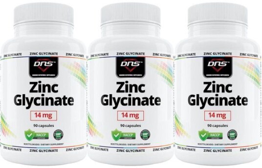 DNS 3-Pack Zinc Glycinate 3 X 90 Kapsler DNS 3-Pack Zinc Glycinate 3 X 90 Kapsler