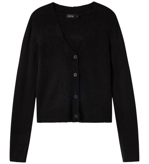 LMTD Nlflodet Ls Short S Knit Cardigan Noos Black 146 152