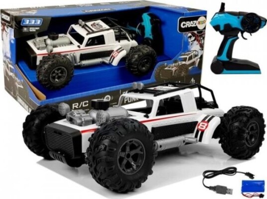 Lean Sport Auto Buggy Fjernkontrollert 1:12 2,4G Hvit 20 Km/T Steam Lean Sport Auto Buggy Fjernkontrollert 1:12 2,4G Hvit 20 Km/T Steam