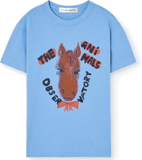 THE ANIMALS OBSERVATORY Rooster Kid T Shirt Brown 8Y Blue 4 Y THE ANIMALS OBSERVATORY Rooster Kid T Shirt Brown 8Y Blue 4 Y