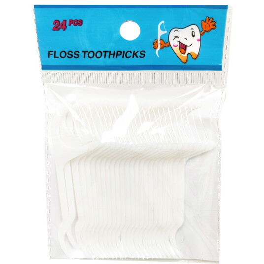 Floss Picks Floss clips 24 stk. HVIT Floss Picks Floss clips 24 stk. HVIT