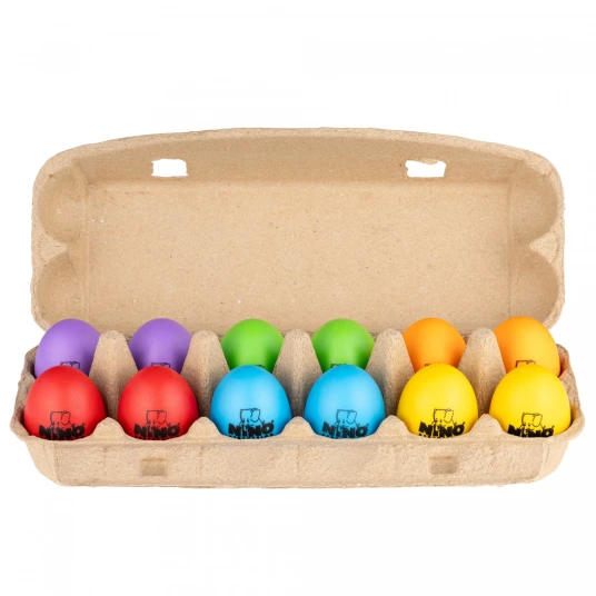 Nino Percussion Ninoset19 Egg Shaker Set Soft 12 Pcs