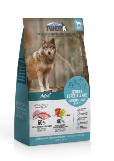 Tundra Caribou River 11.34Kg Reinsdyr Ørret Og Storfe Tørrfôr Til Hund