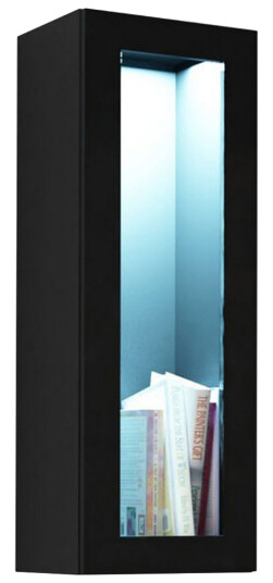 Vitrineskap Vigo 35x32x90 cm Svart