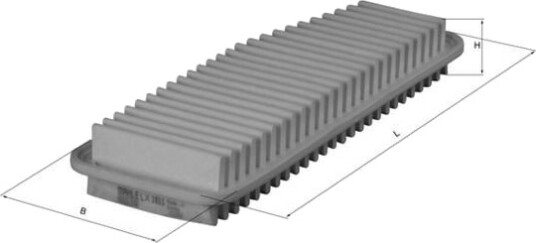 Luftfilter KNECHT LX 1611 Luftfilter KNECHT LX 1611