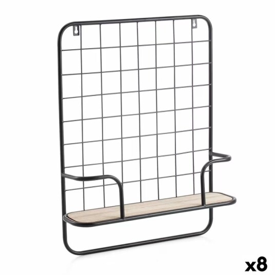 Hyller Vinthera Moa stål svart metall 42,5 x 12 x 56 cm 8 enheter