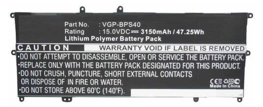 CoreParts batteri til bærbar PC - Li-pol - 3150 mAh - 47.3 Wh (MBXSO-BA0041)
