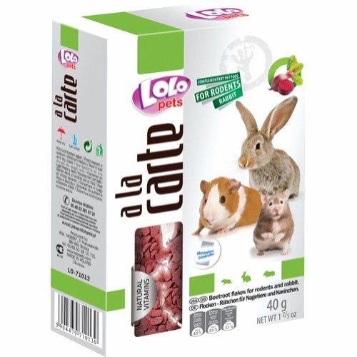 Lolo Pets A La Carte Flakes Rødbeter Snacks Til Kanin Gnager Lolo Pets A La Carte Flakes Rødbeter Snacks Til Kanin Gnager