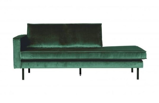 BePureHome Rodeo Daybed Green forest velur - Venstrevendt