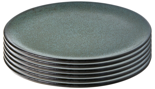 RAW 6 pcs Northern green dinner plate 15777