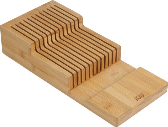 Joseph Joseph DrawerStore Knivoppbevaring for skuff 2-lags, bambus natur
