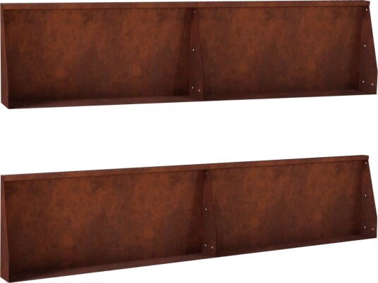 vidaXL Støttemur 4 stk. 100 x 12 x 30 cm Cortenstål Rusten
