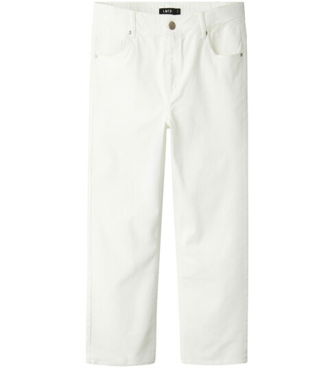 LMTD Nlmtazza Twi Dad Straight Pant Noos   White   176