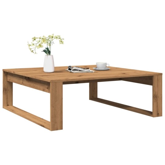 Salongbord artisan eik 100x100x35 cm konstruert tre 8721158440440