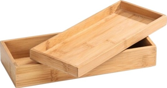Wenko 23917100 Lager Boks Bamboo Rektangulær Bamboo Monokromatisk Innendørs