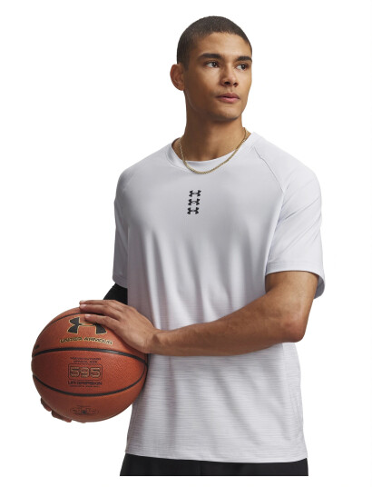 Under Armour Ua Hoops Ss Shooting Shirt White L